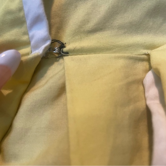 VTG 1950s Yellow Fit & Flare Day Dress / Full Skirt & Wrap Top - Picture 16 of 16